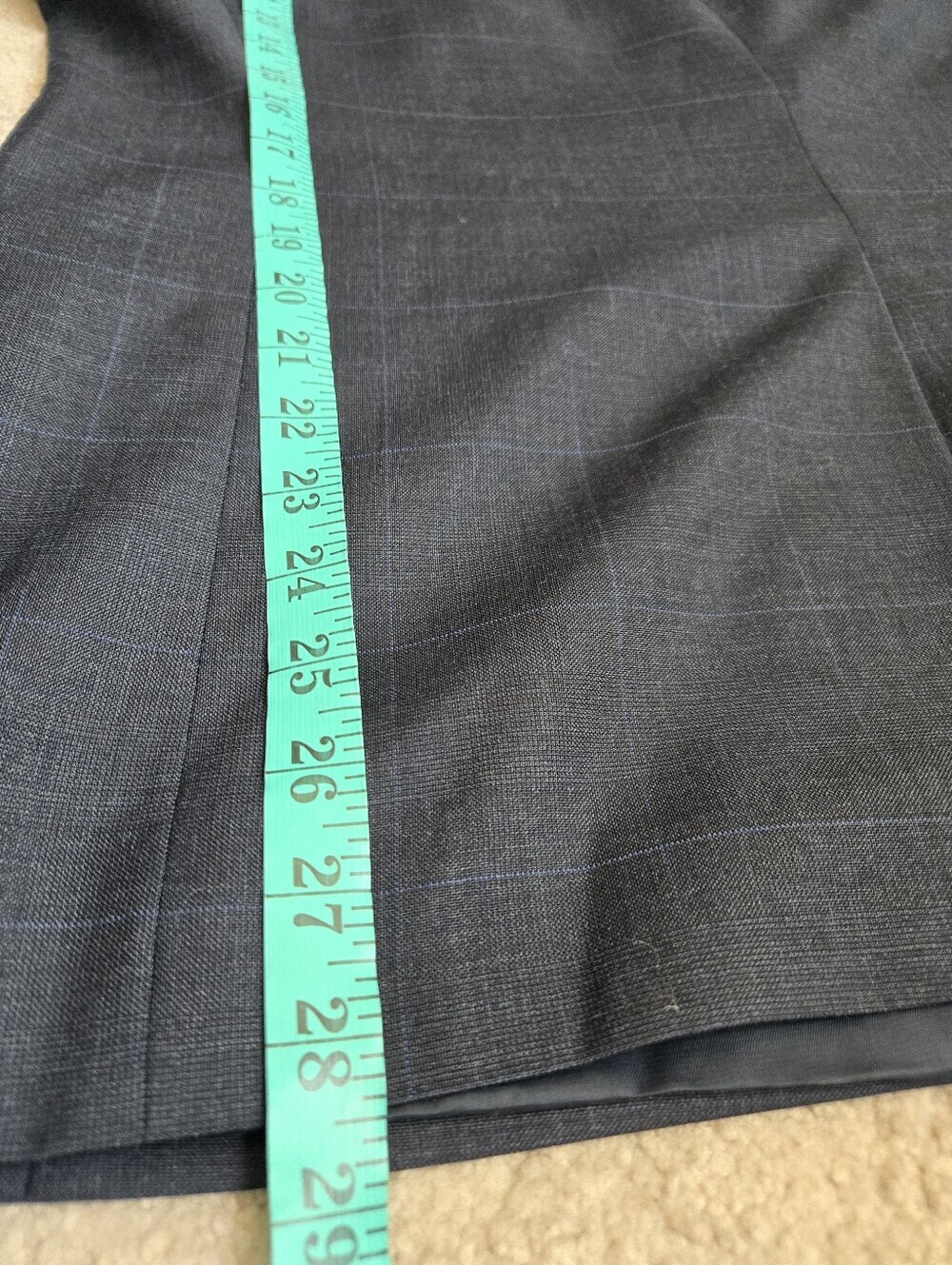Lauren Ralph Lauren Navy Windowpane 100% Wool Blazer. 44R - Picture 14 of 16